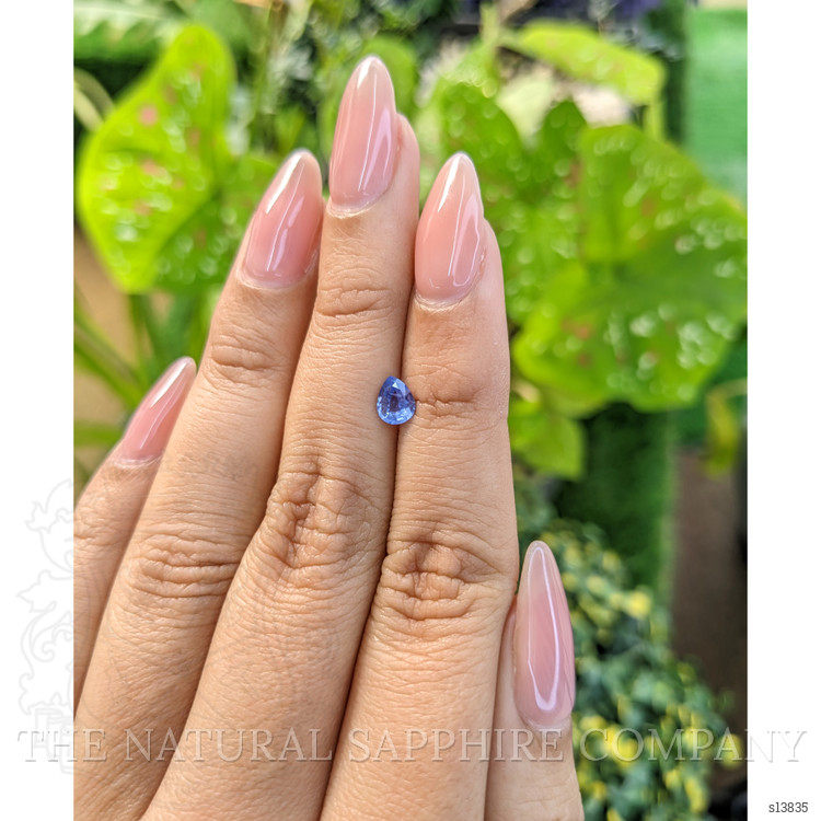 0.49 Ct. Blue Sapphire from Ceylon (Sri Lanka)