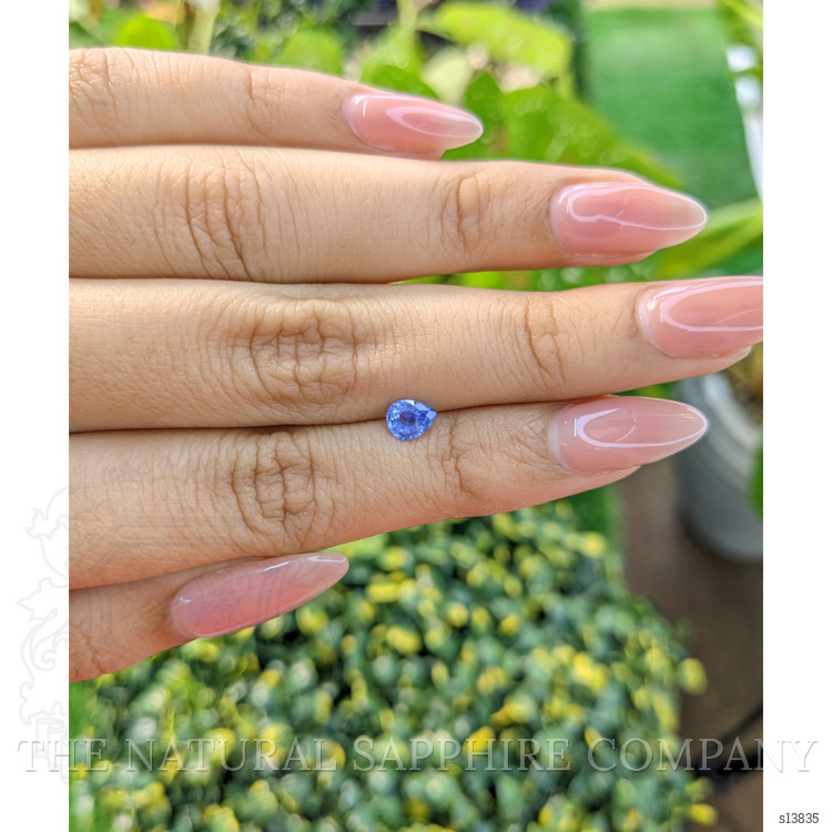 0.49 Ct. Blue Sapphire from Ceylon (Sri Lanka)