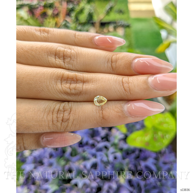 0.67 Ct. Yellow Sapphire from Ceylon (Sri Lanka)