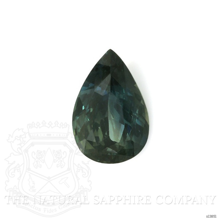 3.08 Ct. Bluish Green Sapphire from Ceylon (Sri Lanka)