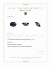 0.64 Ct. Sapphire from Ceylon (Sri Lanka) Appraisal