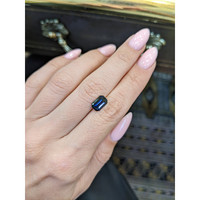 2.23 Ct. Greenish Blue Sapphire from Madagascar Life Style