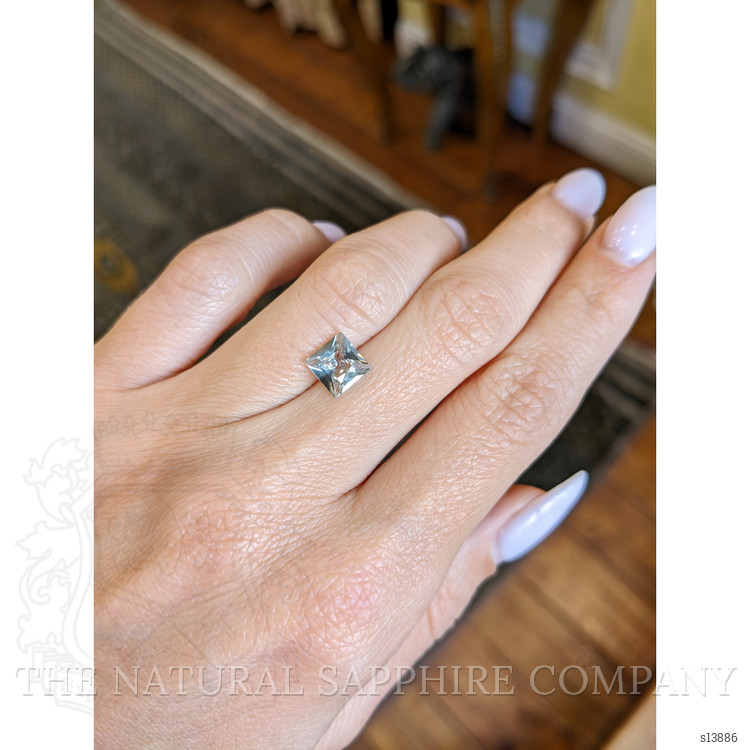 1.65 Ct. White Sapphire from Ceylon (Sri Lanka)