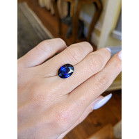 5.23 Ct. Blue Sapphire from Ceylon (Sri Lanka) Life Style
