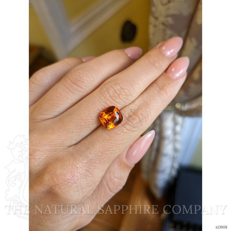 5.06 Ct. Orange Sapphire from Ceylon (Sri Lanka)