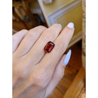 5.07 Ct. Reddish Orange Sapphire from Ceylon (Sri Lanka) Life Style
