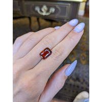 5.07 Ct. Reddish Orange Sapphire from Ceylon (Sri Lanka) Life Style