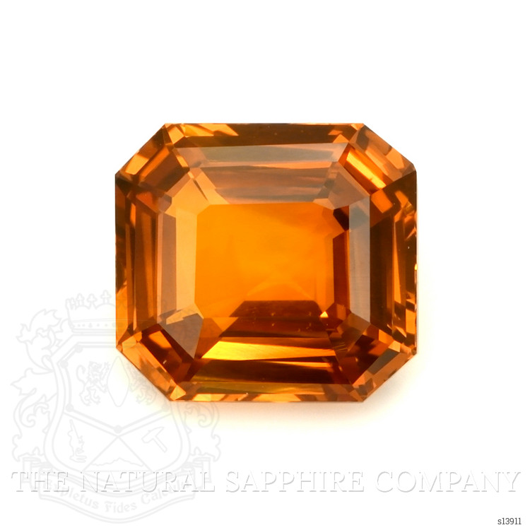 7.03 Ct. Orange Sapphire from Ceylon (Sri Lanka)