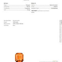 10.53 Ct. Sapphire from Ceylon (Sri Lanka) Scan Report