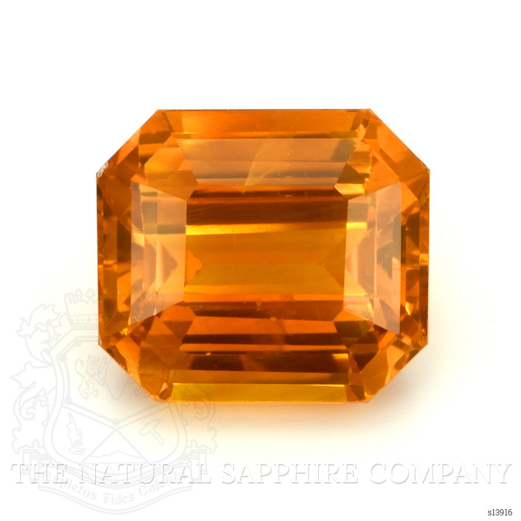 10.53 Ct. Orange Sapphire from Ceylon (Sri Lanka)