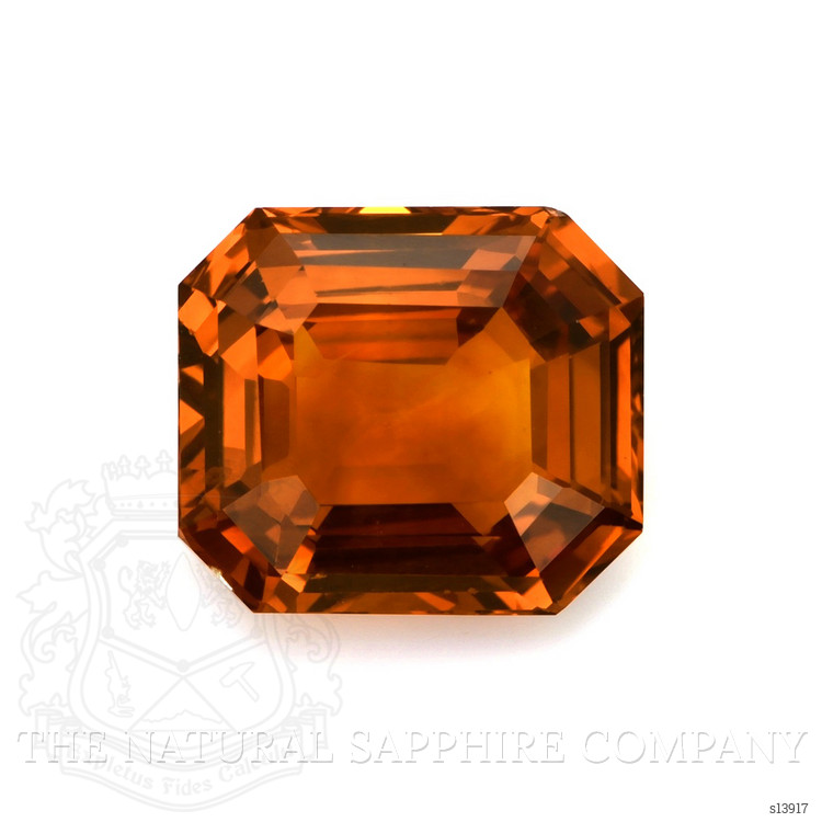 10.60 Ct. Orange Sapphire from Ceylon (Sri Lanka)