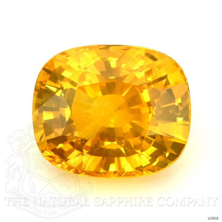 13.90 Ct. Yellowish Orange Sapphire from Ceylon (Sri Lanka)