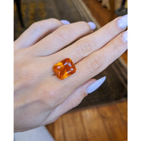 16.01 Ct. Orange Sapphire from Ceylon (Sri Lanka) Life Style