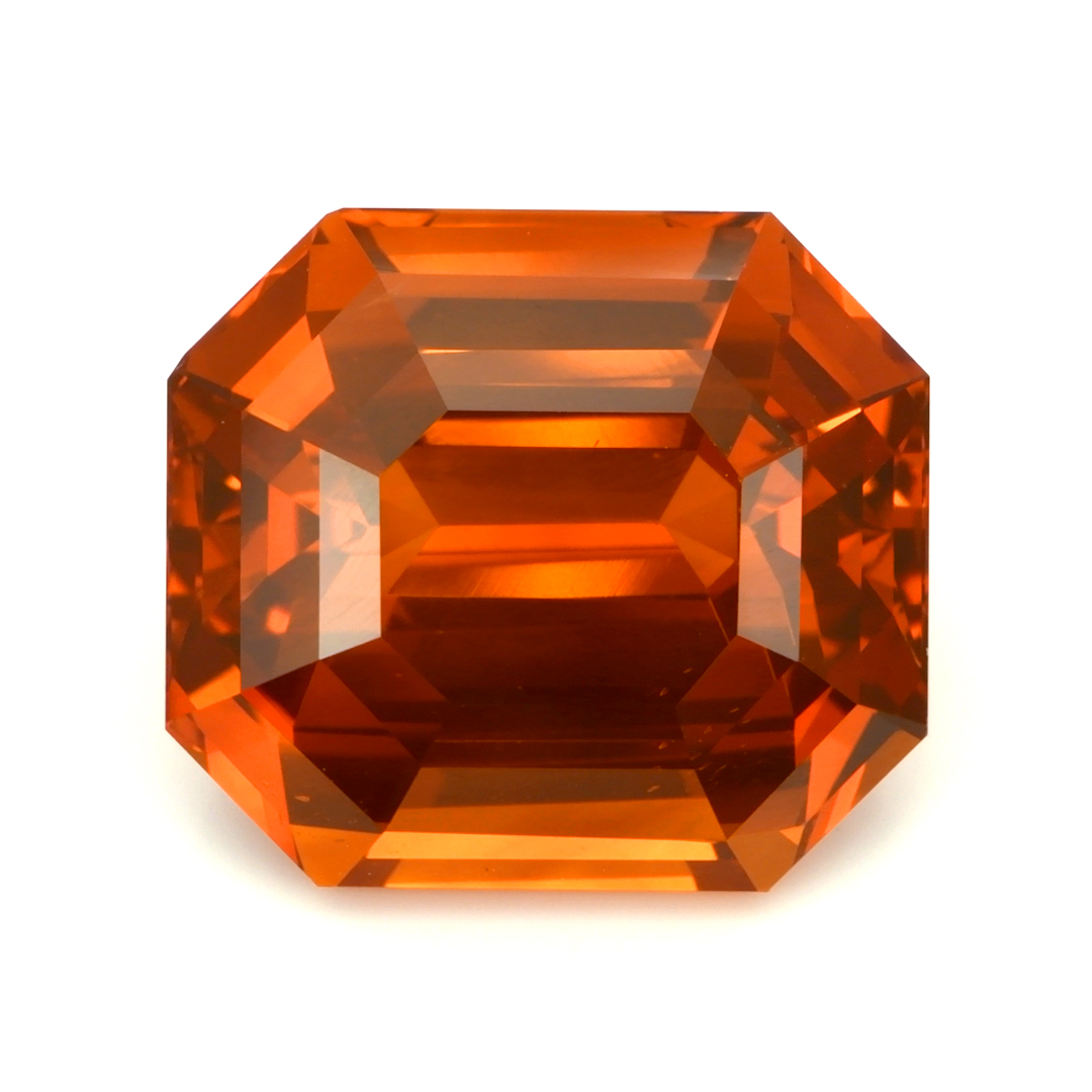Loose Orange Sapphire - Emerald Cut 23.62 Ct. - #S13920 | The