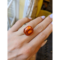 23.62 Ct. Orange Sapphire from Ceylon (Sri Lanka) Life Style