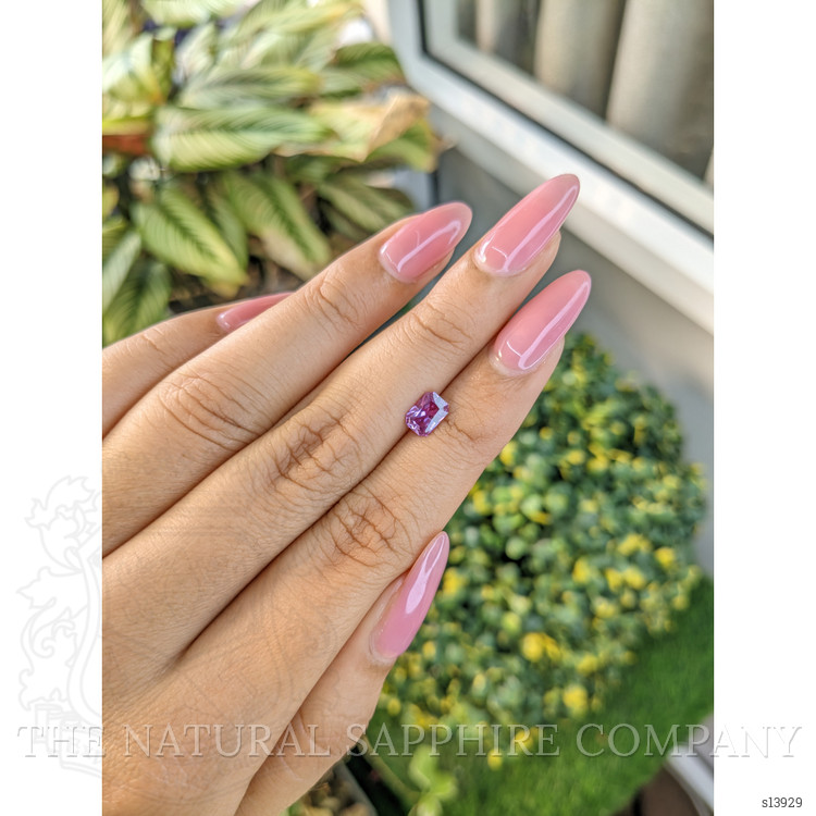 0.87 Ct. Pinkish Purple Sapphire from Ceylon (Sri Lanka)