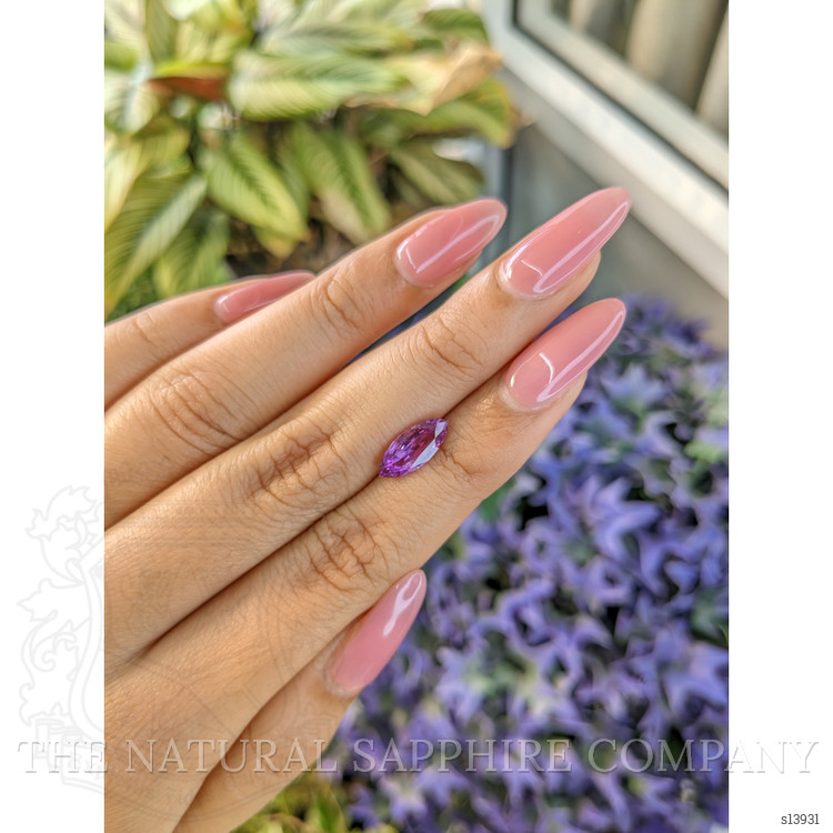 1.81 Ct. Purple Sapphire from Ceylon (Sri Lanka)
