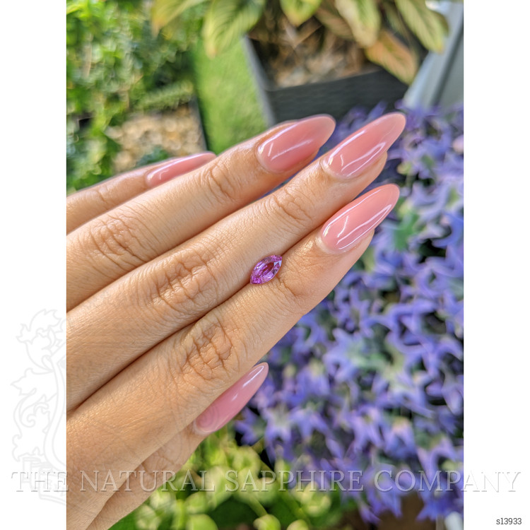 0.81 Ct. Purple Sapphire from Ceylon (Sri Lanka)