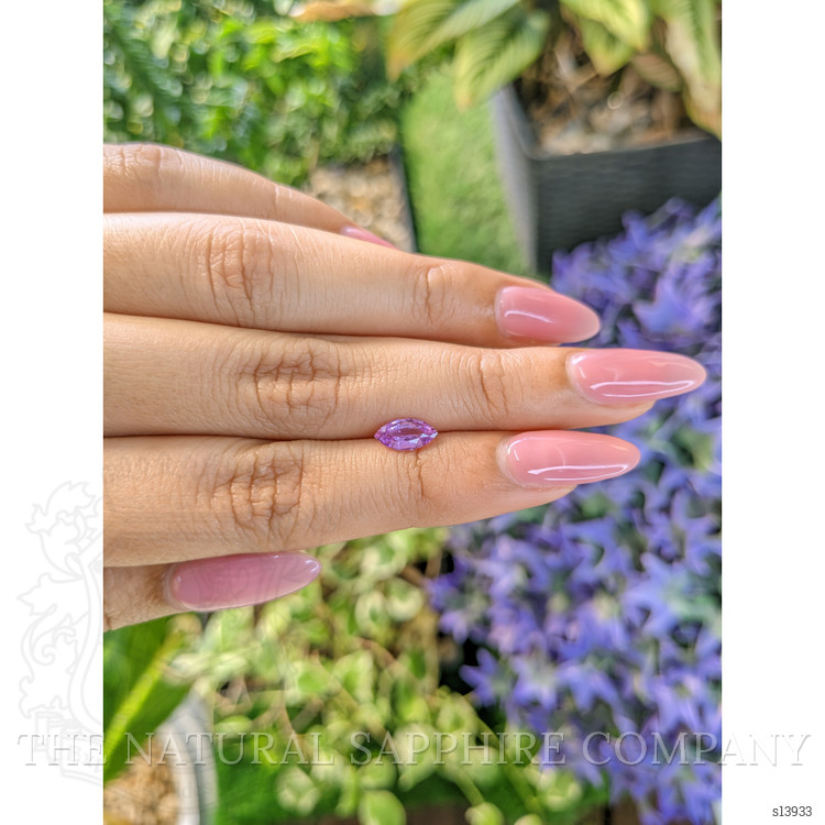 0.81 Ct. Purple Sapphire from Ceylon (Sri Lanka)