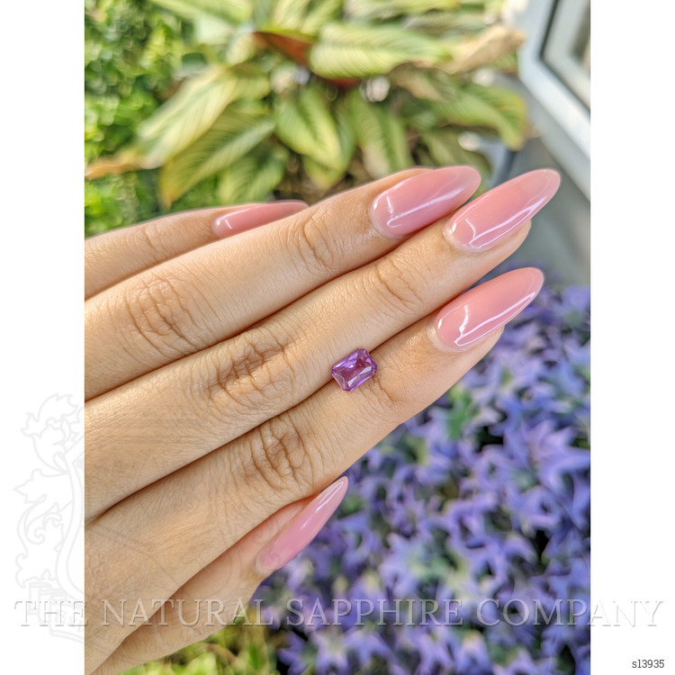 0.86 Ct. Purple Sapphire from Ceylon (Sri Lanka)