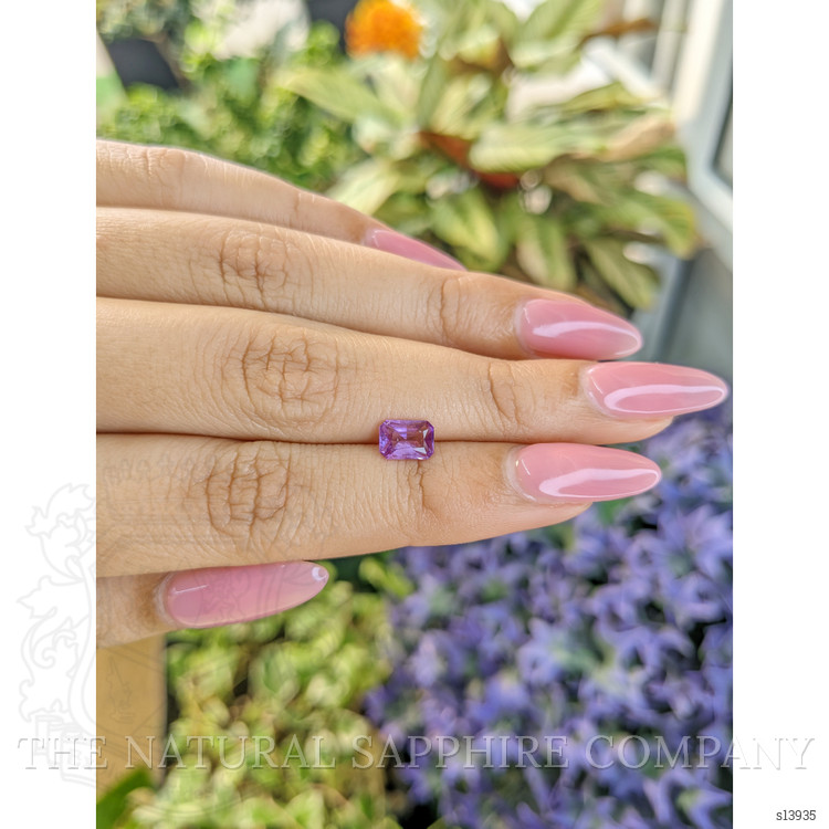 0.86 Ct. Purple Sapphire from Ceylon (Sri Lanka)