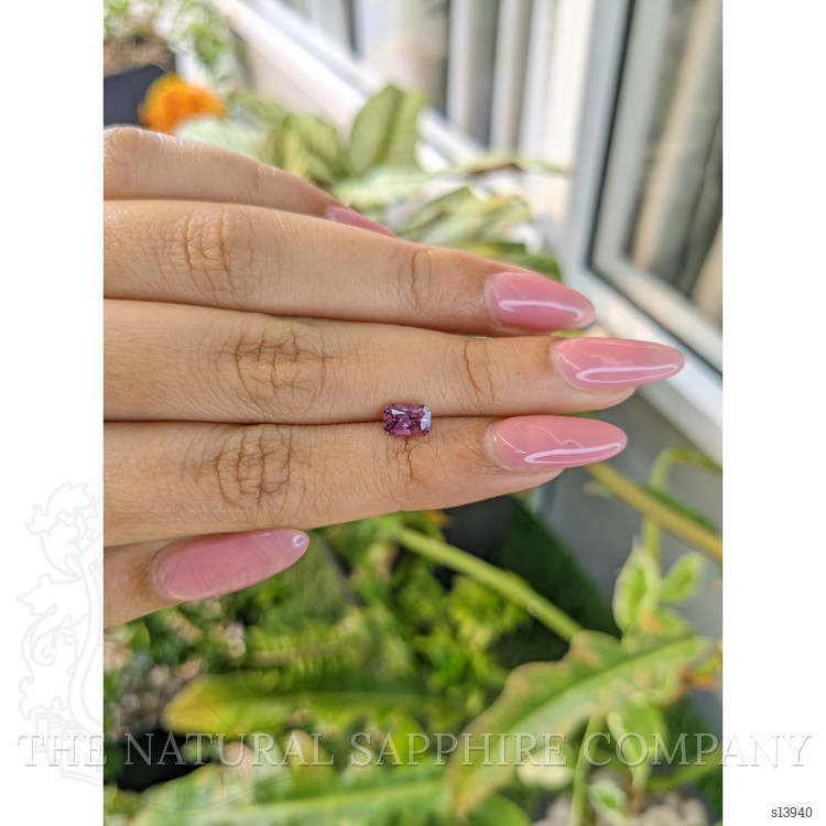 0.91 Ct. Pinkish Purple Sapphire from Ceylon (Sri Lanka)