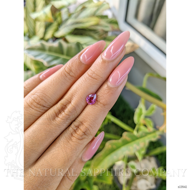 0.99 Ct. Purplish Pink Sapphire from Ceylon (Sri Lanka)