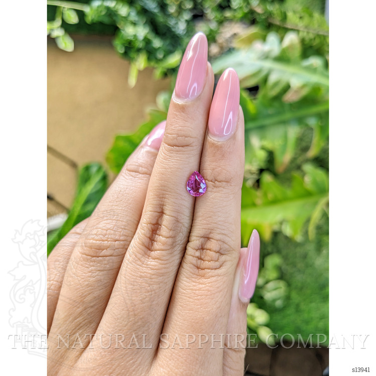 0.99 Ct. Purplish Pink Sapphire from Ceylon (Sri Lanka)