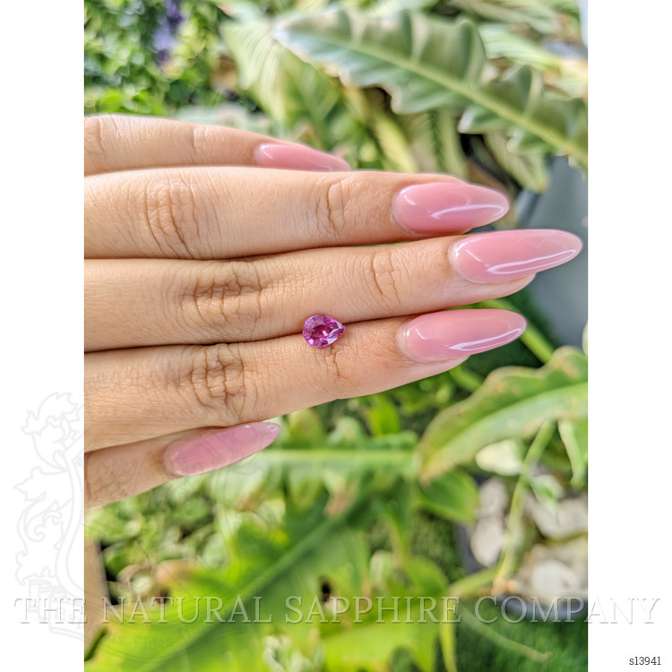 0.99 Ct. Purplish Pink Sapphire from Ceylon (Sri Lanka)