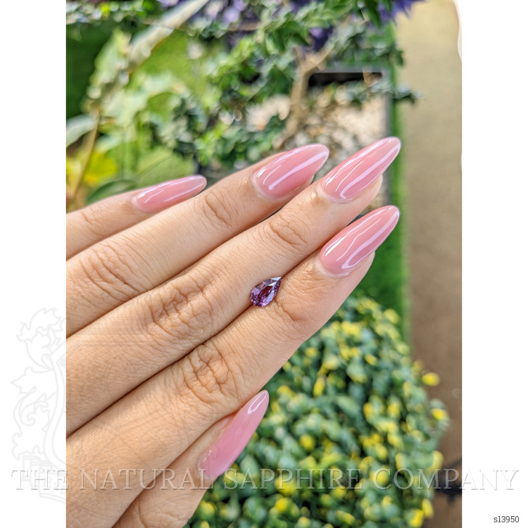 0.82 Ct. Pinkish Purple Sapphire from Ceylon (Sri Lanka)