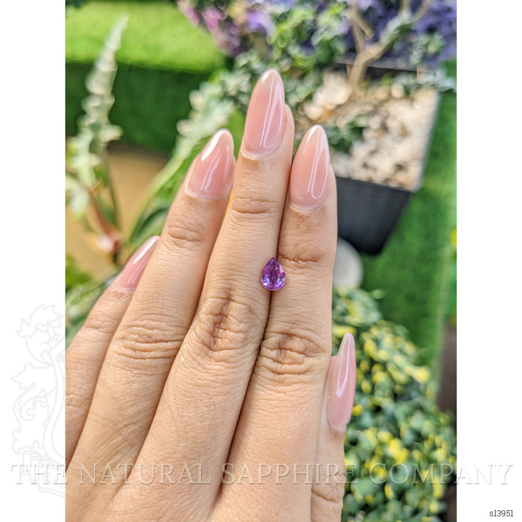 0.84 Ct. Purple Sapphire from Ceylon (Sri Lanka)