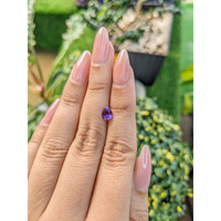 0.91 Ct. Purple Sapphire from Ceylon (Sri Lanka) Life Style