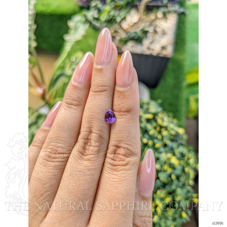 0.91 Ct. Purple Sapphire from Ceylon (Sri Lanka)