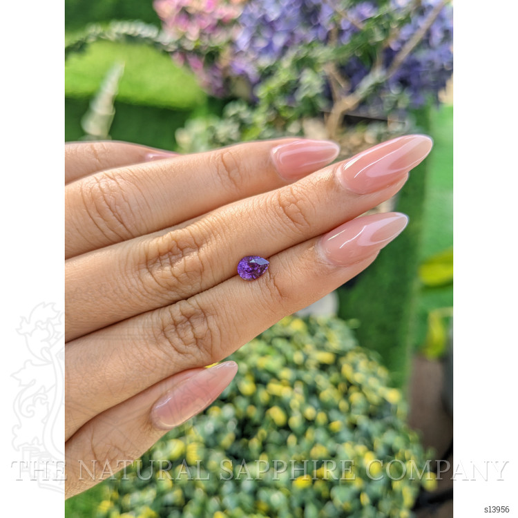 0.91 Ct. Purple Sapphire from Ceylon (Sri Lanka)