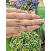 0.91 Ct. Purple Sapphire from Ceylon (Sri Lanka) Life Style