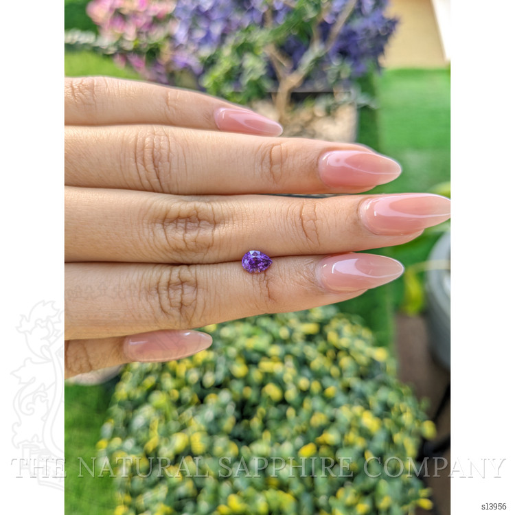 0.91 Ct. Purple Sapphire from Ceylon (Sri Lanka)