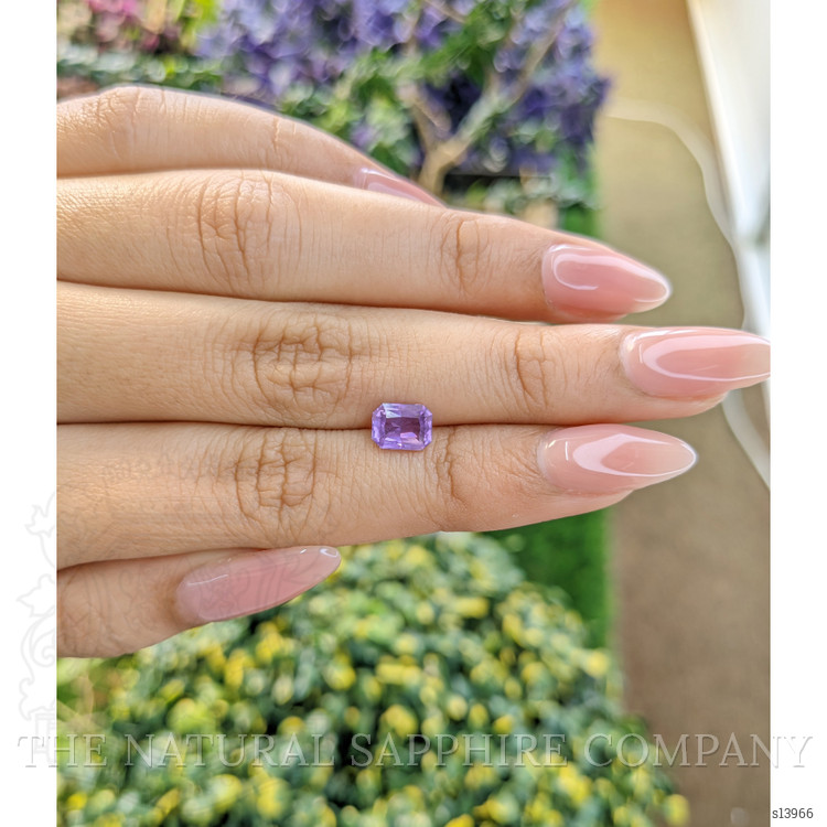 1.33 Ct. Purple Sapphire from Ceylon (Sri Lanka)