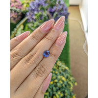 1.58 Ct. Violet Sapphire from Ceylon (Sri Lanka) Life Style