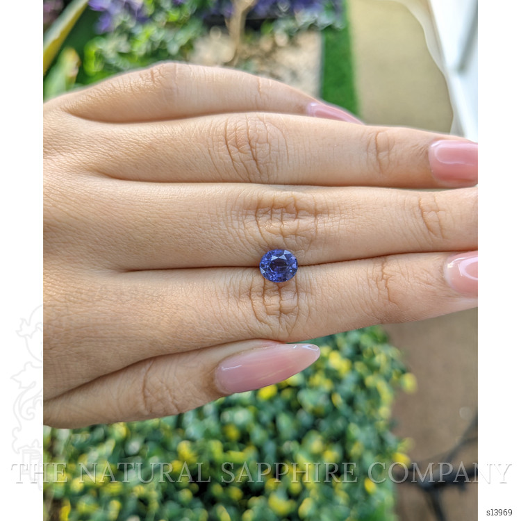 1.58 Ct. Violet Sapphire from Ceylon (Sri Lanka)