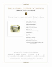 1.47 Ct. Yellow Sapphire from Ceylon (Sri Lanka) Scan Report