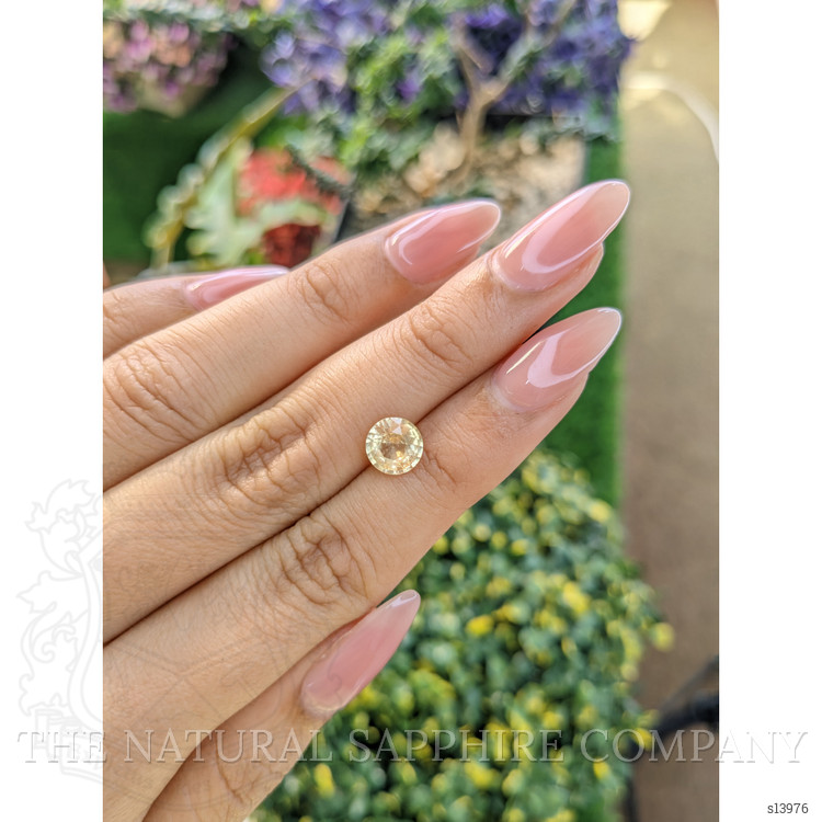 1.62 Ct. Peach Sapphire from Ceylon (Sri Lanka)