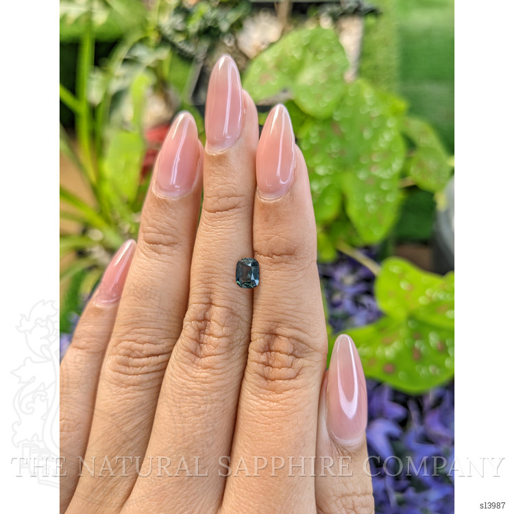 0.78 Ct. Greenish Blue Sapphire from Madagascar