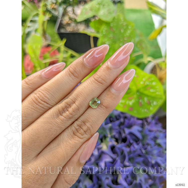 1.23 Ct. Yellowish Green Sapphire from Madagascar