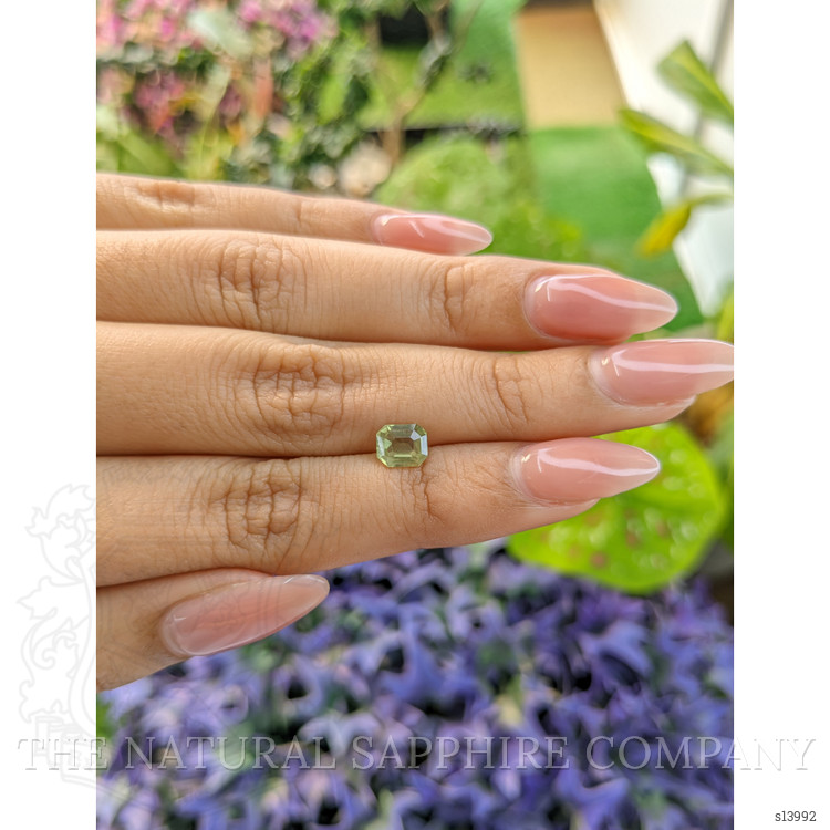 1.23 Ct. Yellowish Green Sapphire from Madagascar