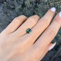 1.26 Ct. Green Sapphire from Australia Life Style