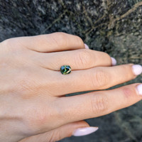1.26 Ct. Green Sapphire from Australia Life Style