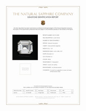 1.23 Ct. White Sapphire from Ceylon (Sri Lanka) Scan Report