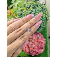 1.23 Ct. White Sapphire from Ceylon (Sri Lanka) Life Style