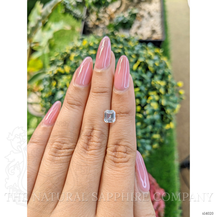 1.23 Ct. White Sapphire from Ceylon (Sri Lanka)