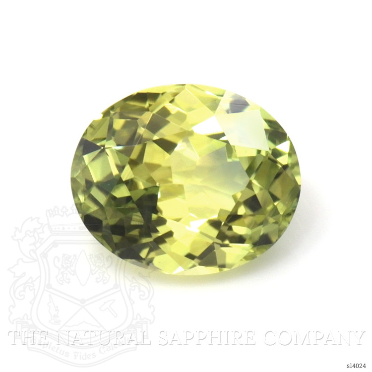 1.22 Ct. Yellowish Green Sapphire from Ceylon (Sri Lanka)